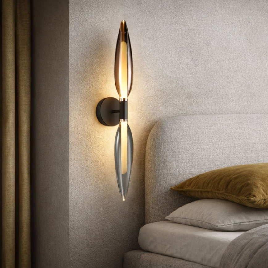 NORDIC Wall Light 2xG9/5W/230V Black Chrome/Copper