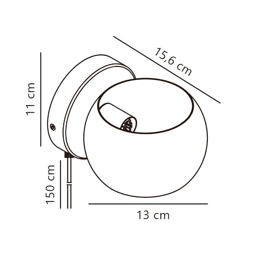 Nordlux - Adjustable wall spotlight BELIR 1xG9/5W/230V white