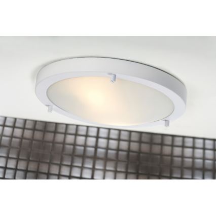 Nordlux - ANCONA Bathroom Ceiling Light, 2xE27/40W/230V, IP43, Ø 31.5 cm, White