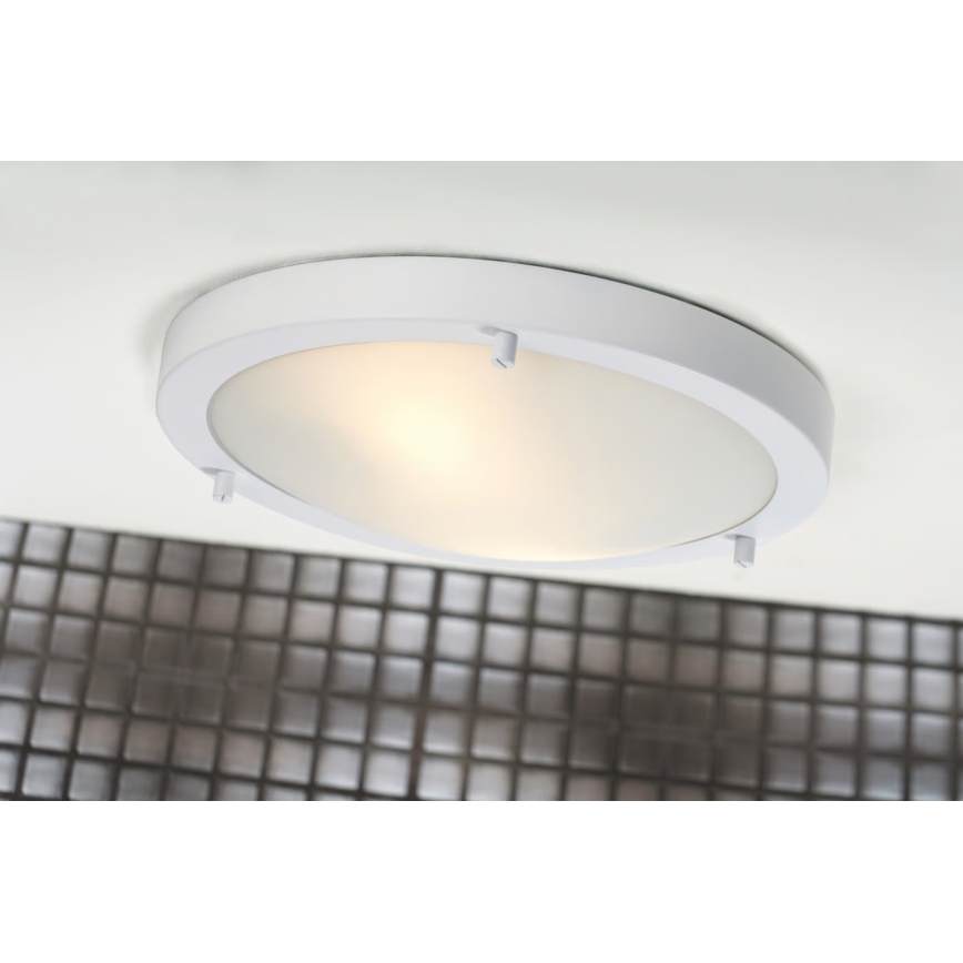 Nordlux - ANCONA Bathroom Ceiling Light, 2xE27/40W/230V, IP43, Ø 31.5 cm, White
