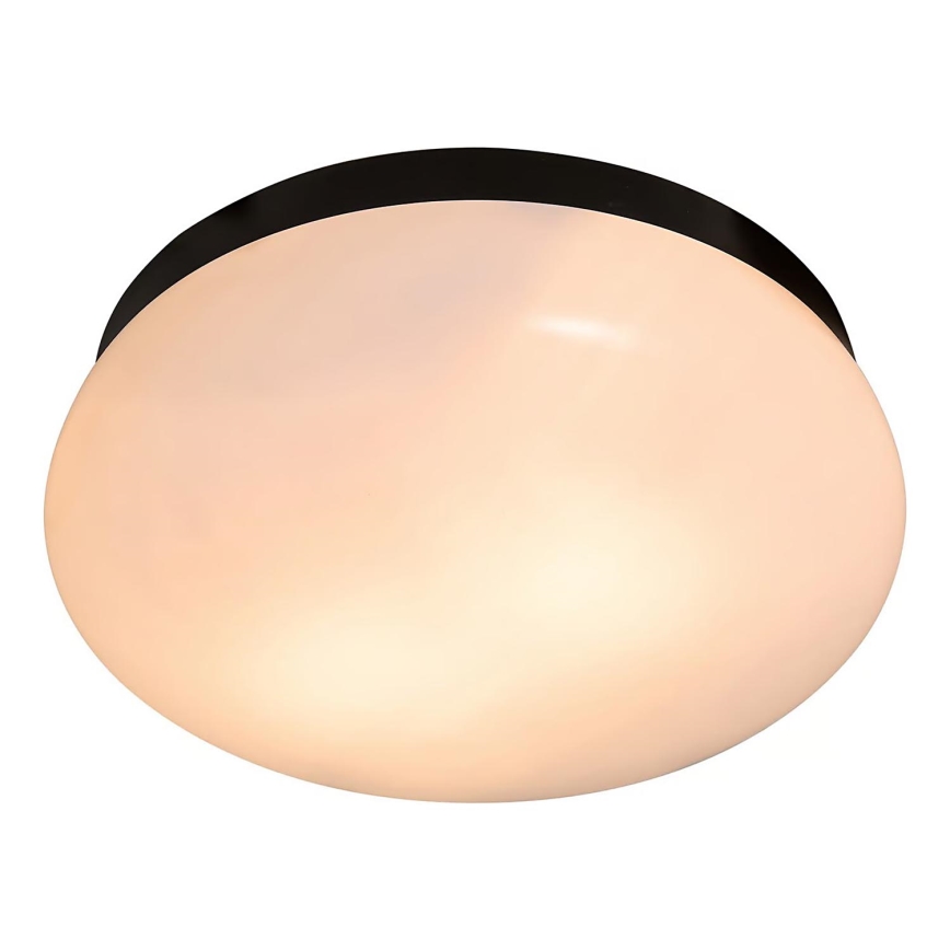 Nordlux - Bathroom ceiling light FOAM 2xE27/55W/230V IP44 black