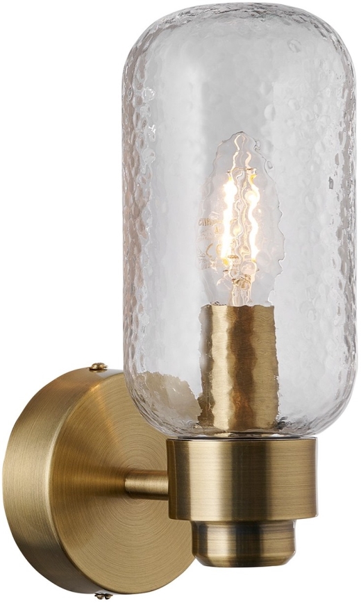 Nordlux - Bathroom wall light TUTAN 1xE14/25W/230V IP44 brass
