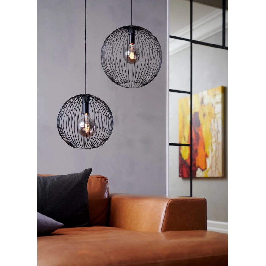 Nordlux - BERONI Cable Pendant Lamp 1x E27/60W/230V, Black, diameter 35 cm