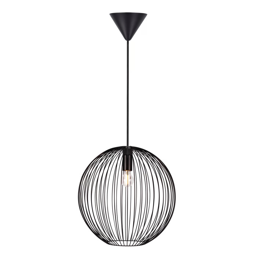 Nordlux - BERONI Cable Pendant Lamp 1x E27/60W/230V, Black, diameter 35 cm