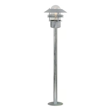 Nordlux - BLOKHUS Outdoor Lamp 1xE27/60W/230V IP54 Silver 92 cm