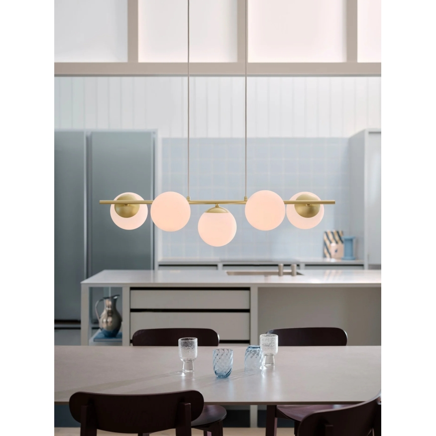 Nordlux - Cable pendant LILLY 5xE14/10W/230V brass