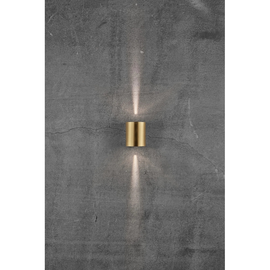 Nordlux - CANTO LED Outdoor Wall Light, 2 x 5.5W LEDs, 230V, IP44, Gold