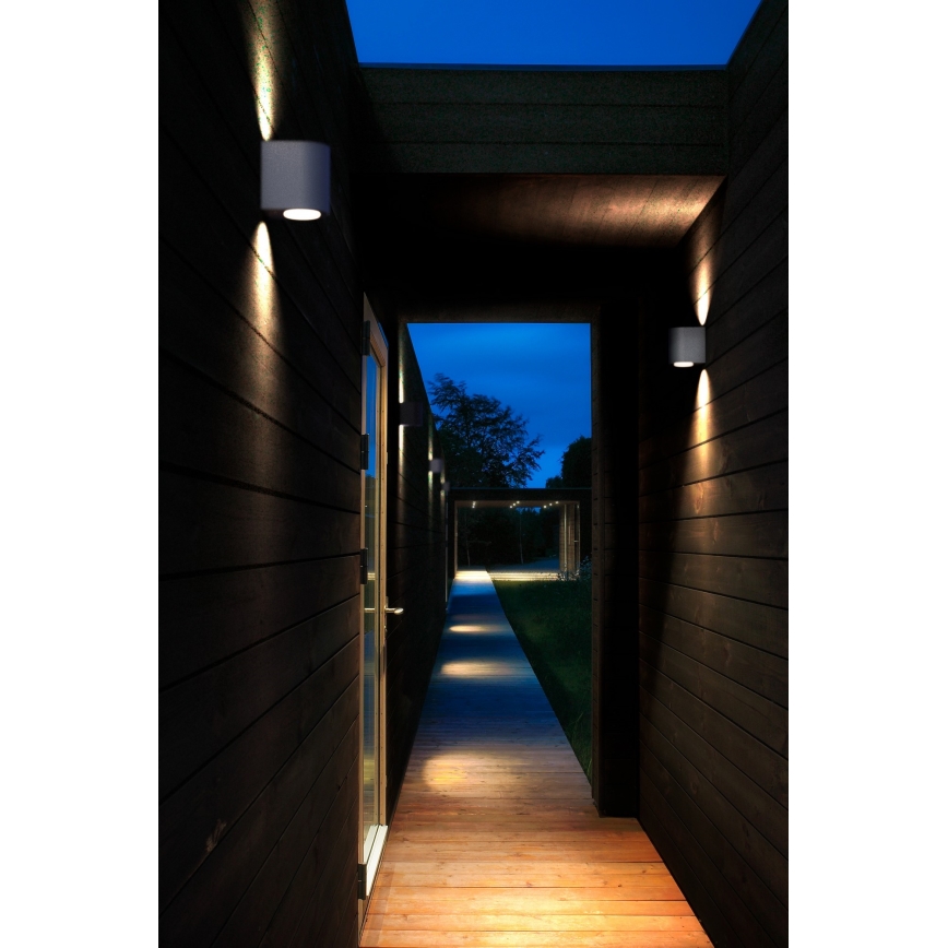 Nordlux - CANTO LED Outdoor Wall Light 2xLED/5,5W/230V IP44 grey