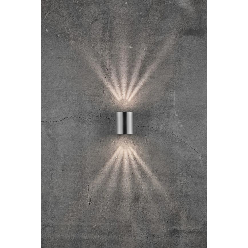 Nordlux - CANTO LED Outdoor Wall Light 2xLED/6W/230V IP44, Stainless Steel