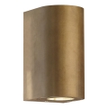 Nordlux - CANTO Outdoor Wall Light 2x GU10/28W/230V IP44 Brass