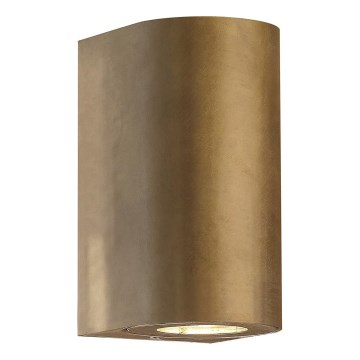 Nordlux - CANTO Outdoor Wall Light 2x GU10/28W/230V IP44 Brass
