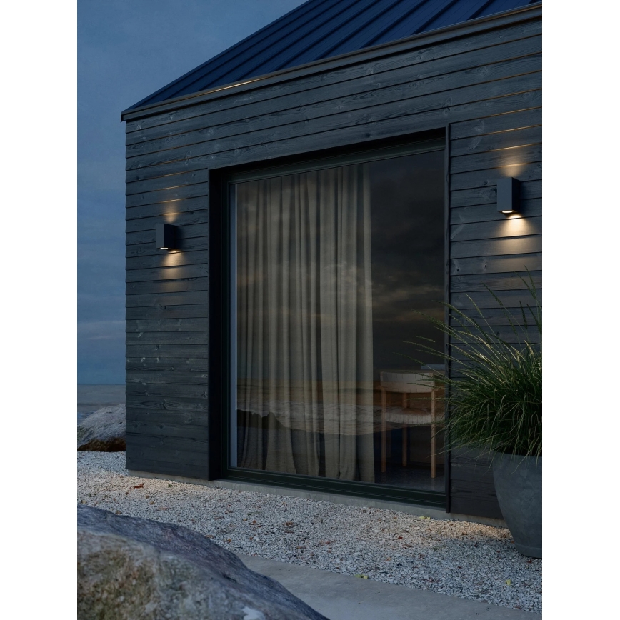 Nordlux - CANTO Outdoor Wall Light 2xGU10/28W/230V IP44 Black