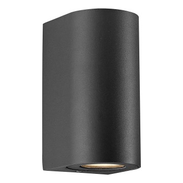 Nordlux - CANTO Outdoor Wall Light 2xGU10/28W/230V IP44 Black