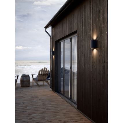 Nordlux - CANTO Outdoor Wall Light 2xGU10/28W/230V IP44 Black