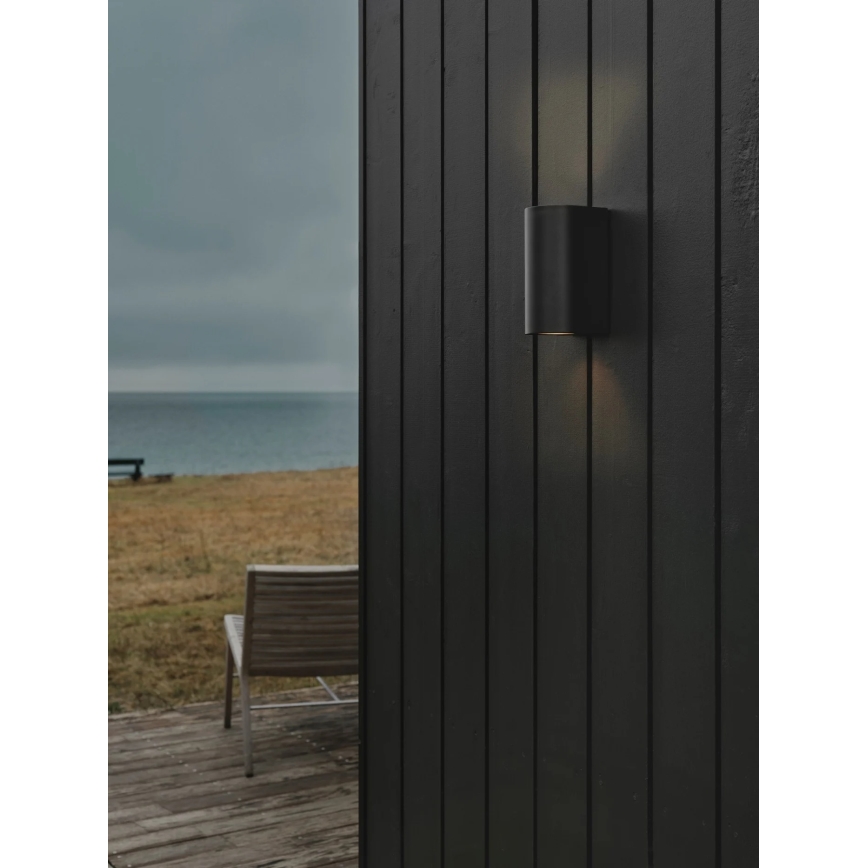 Nordlux - CANTO Outdoor Wall Light 2xGU10/28W/230V IP44 Black