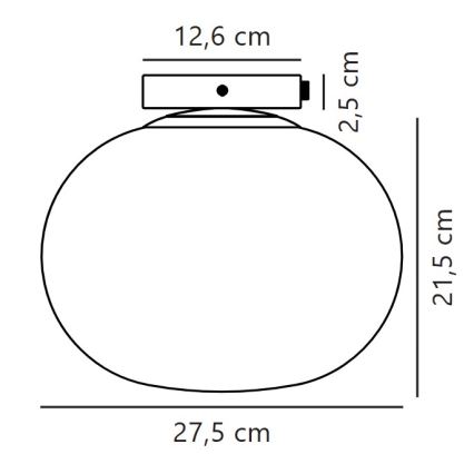 Nordlux - Ceiling light ALTON 1xE27/25W/230V