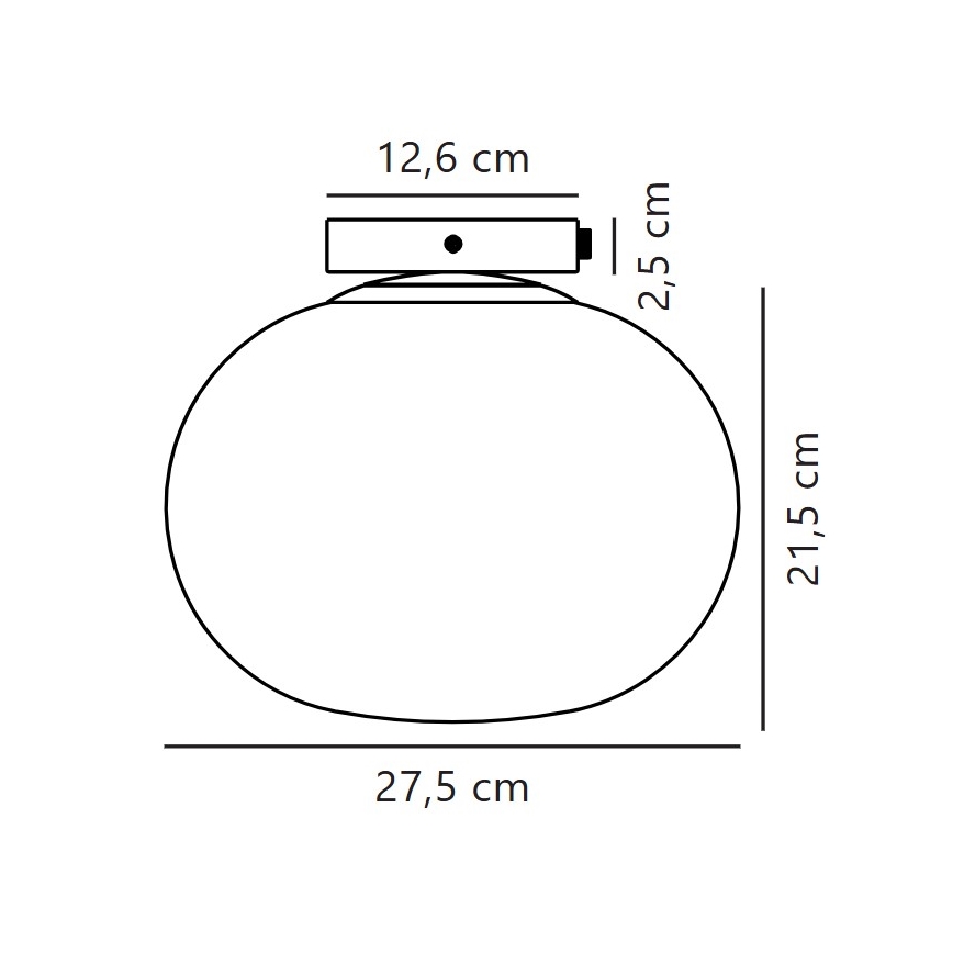 Nordlux - Ceiling light ALTON 1xE27/25W/230V