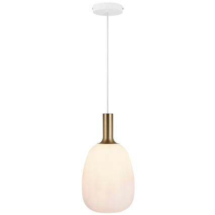 Nordlux - Chandelier on a string ALTON 1xE27/60W/230V white/black/brass