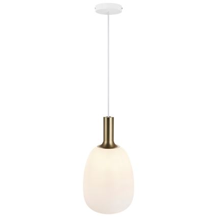 Nordlux - Chandelier on a string ALTON 1xE27/60W/230V white/black/brass