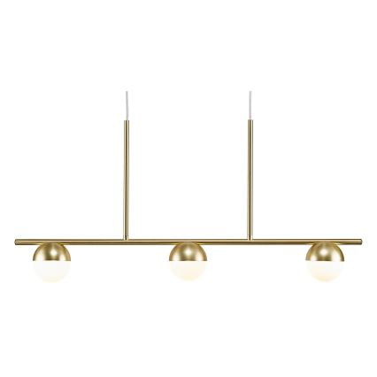 Nordlux - Chandelier on a string CONTINA 3xG9/5W/230V brass