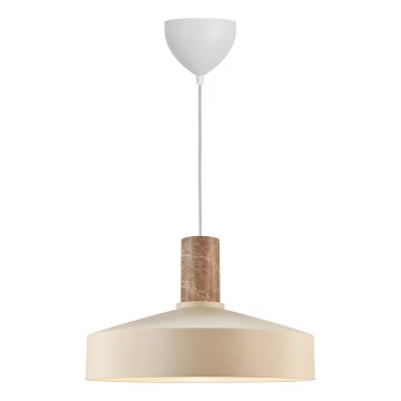 Nordlux - Chandelier on a string ELVAS 1xE27/60W/230V d. 37,5 cm beige