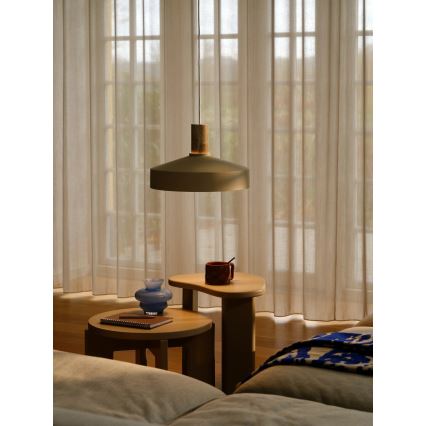 Nordlux - Chandelier on a string ELVAS 1xE27/60W/230V d. 37,5 cm beige
