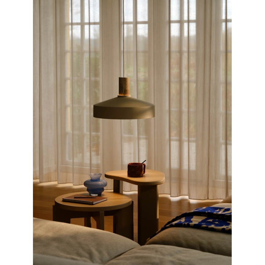 Nordlux - Chandelier on a string ELVAS 1xE27/60W/230V d. 37,5 cm beige