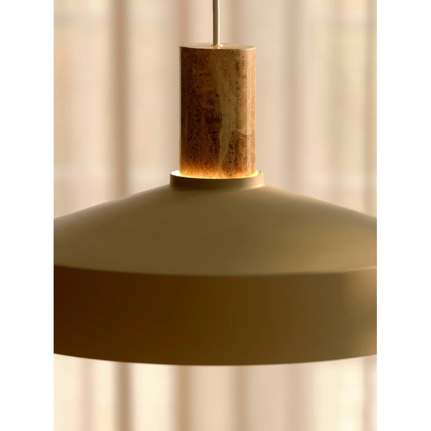 Nordlux - Chandelier on a string ELVAS 1xE27/60W/230V d. 37,5 cm beige