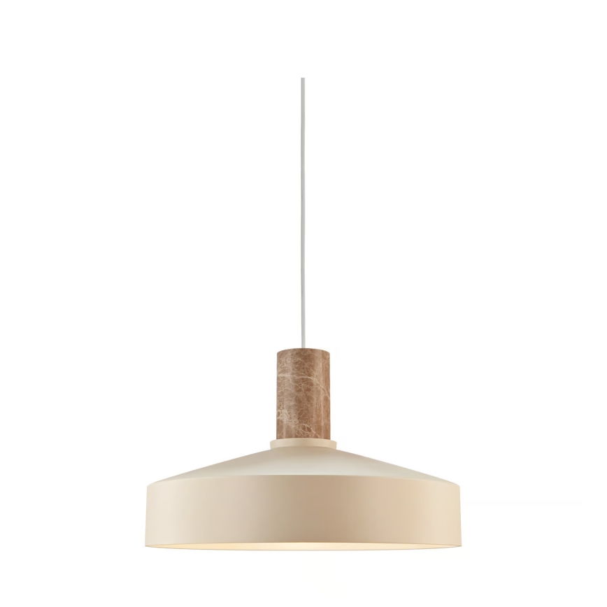 Nordlux - Chandelier on a string ELVAS 1xE27/60W/230V d. 37,5 cm beige