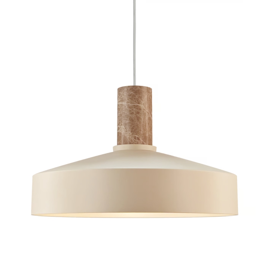 Nordlux - Chandelier on a string ELVAS 1xE27/60W/230V d. 37,5 cm beige