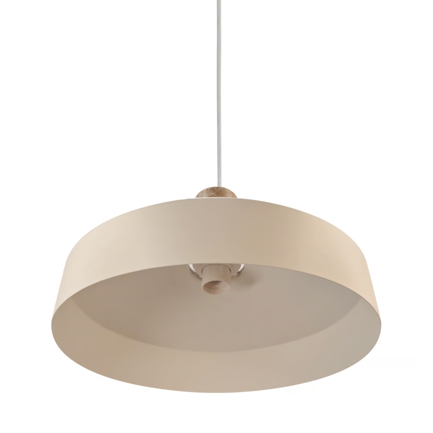 Nordlux - Chandelier on a string ELVAS 1xE27/60W/230V d. 37,5 cm beige