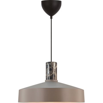 Nordlux - Chandelier on a string ELVAS 1xE27/60W/230V d. 37,5 cm brown