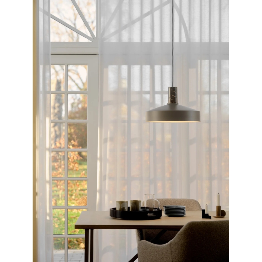 Nordlux - Chandelier on a string ELVAS 1xE27/60W/230V d. 37,5 cm brown