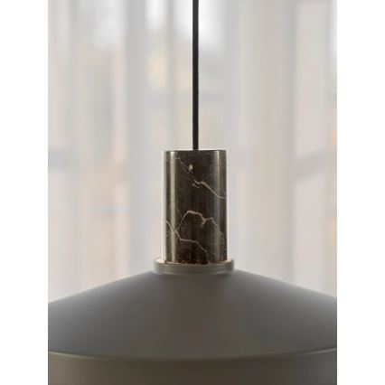 Nordlux - Chandelier on a string ELVAS 1xE27/60W/230V d. 37,5 cm brown