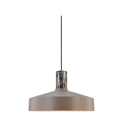 Nordlux - Chandelier on a string ELVAS 1xE27/60W/230V d. 37,5 cm brown