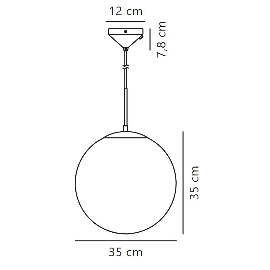 Nordlux - Chandelier on a string GRANT 1xE27/25W/230V d. 35 cm