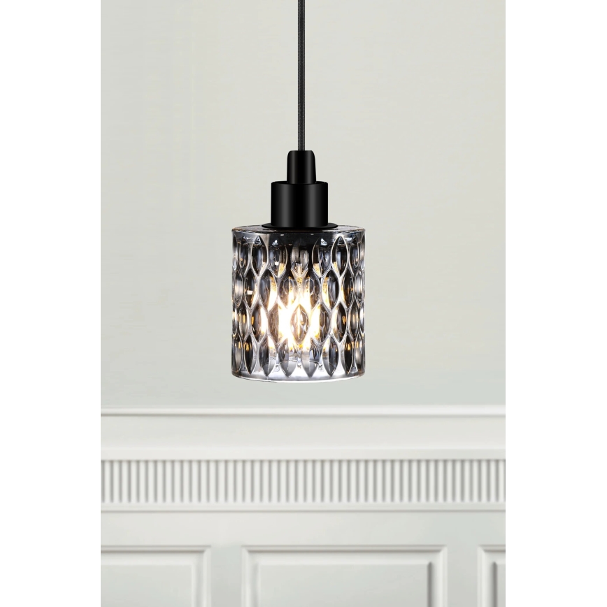 Nordlux - Chandelier on a string HOLLYWOOD 1xE27/60W/230V smoky