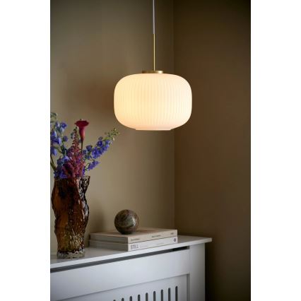 Nordlux - Chandelier on a string MILFORD 1xE27/40W/230V d. 30 cm white