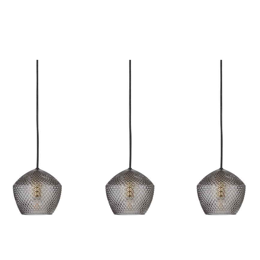 Nordlux - Chandelier on a string ORBIFORM 3xE14/25W/230V black/grey