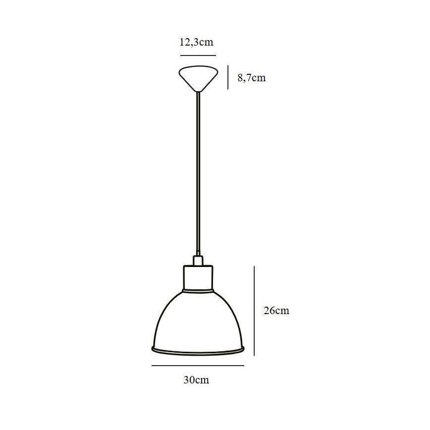 Nordlux - Chandelier on a string POP 1xE27/60W/230V black