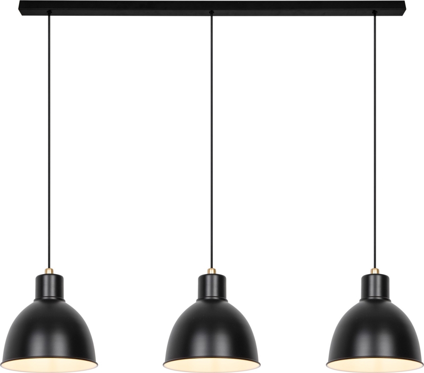 Nordlux - Chandelier on a string POP 3xE27/40W/230V black/gold