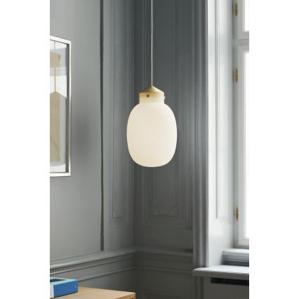 Nordlux - Chandelier on a string RAITO 1xE27/25W/230V brass/white