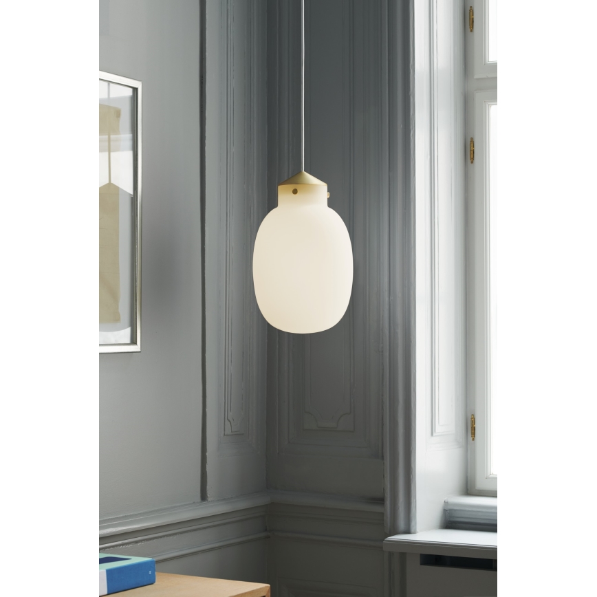 Nordlux - Chandelier on a string RAITO 1xE27/25W/230V brass/white