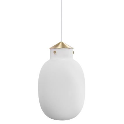 Nordlux - Chandelier on a string RAITO 1xE27/25W/230V brass/white