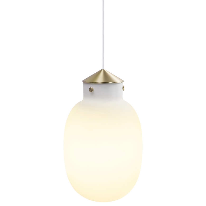 Nordlux - Chandelier on a string RAITO 1xE27/25W/230V brass/white