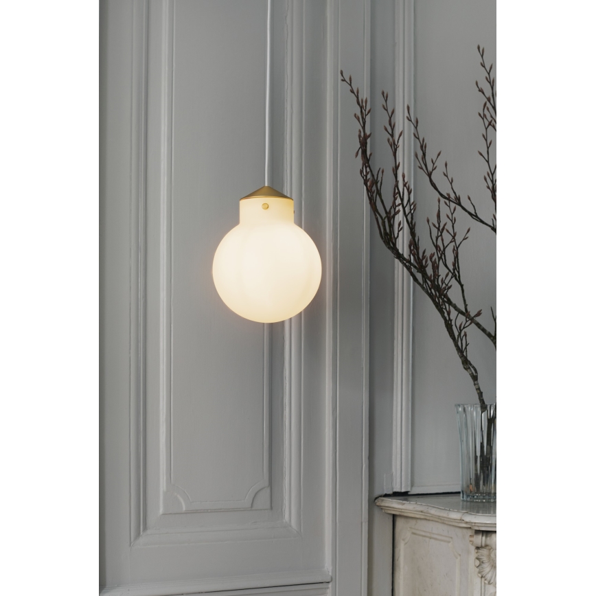 Nordlux - Chandelier on a string RAITO 1xE27/25W/230V brass/white