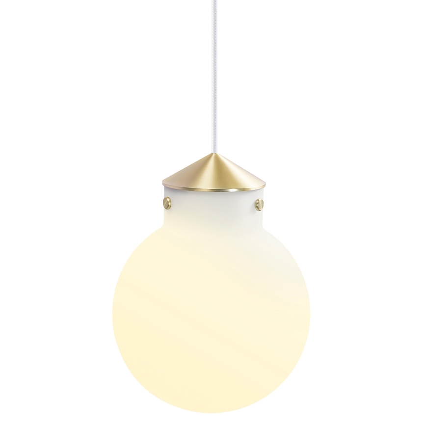 Nordlux - Chandelier on a string RAITO 1xE27/25W/230V brass/white