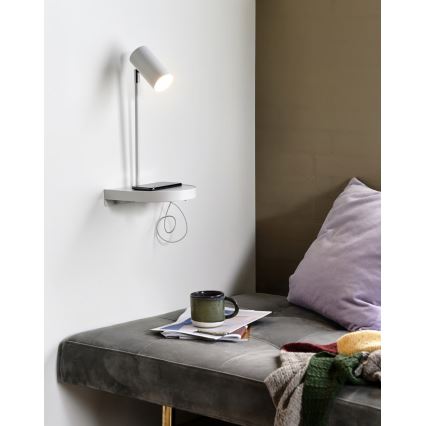 Nordlux - CODY Wall Light with Shelf, 1x GU10/15W/230V, White