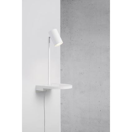 Nordlux - CODY Wall Light with Shelf, 1x GU10/15W/230V, White