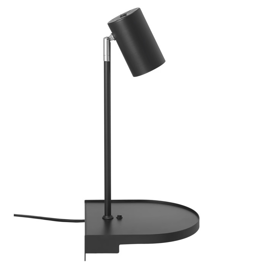 Nordlux - CODY wall light with shelf 1xGU10/15W/230V black